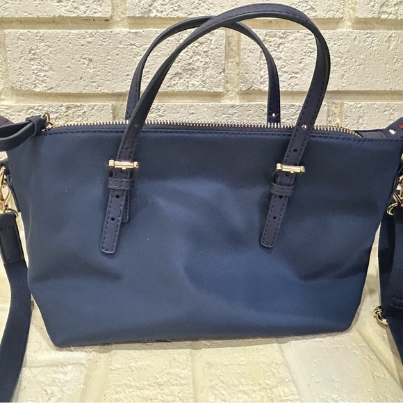 Tommy Hilfiger Navy Blue Nylon Crossbody Bag w/ Gold-Tone Hardware - Picture 2 of 9
